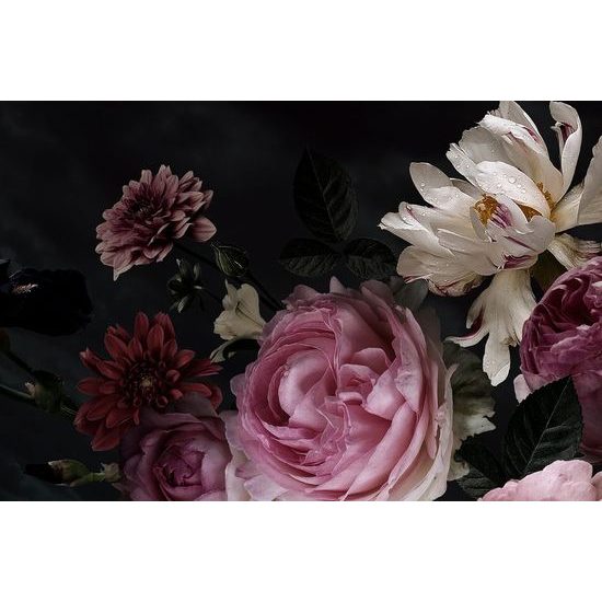 Fototapeta různorodost květin s vintage nádechem