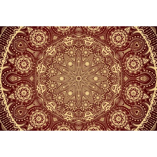 Obraz bordó luxusní Mandala