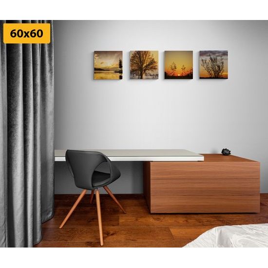 Set obrazů něžná příroda