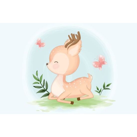 Obraz nádherný spící srnek