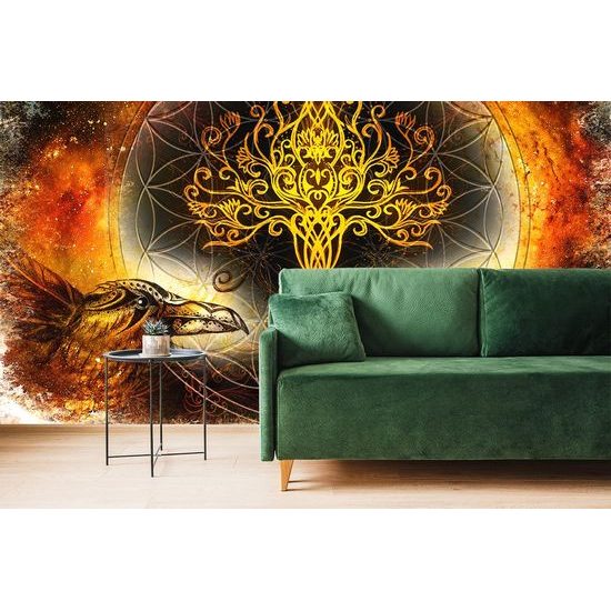 Tapeta tajemný strom života s havrany