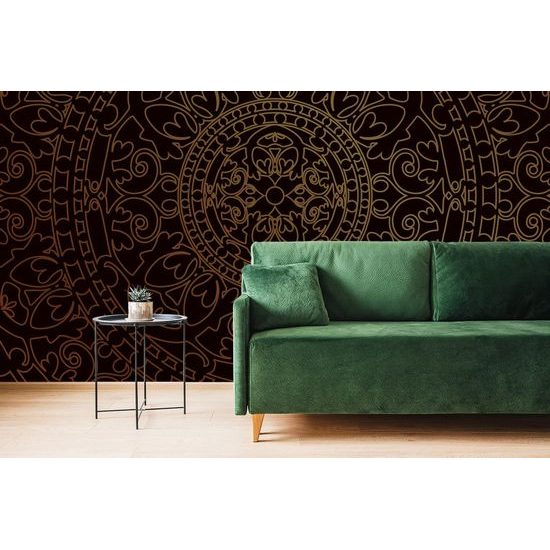 Tapeta zlatý luxusní oranament