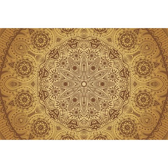 Samolepící tapeta zlatá luxusní Mandala