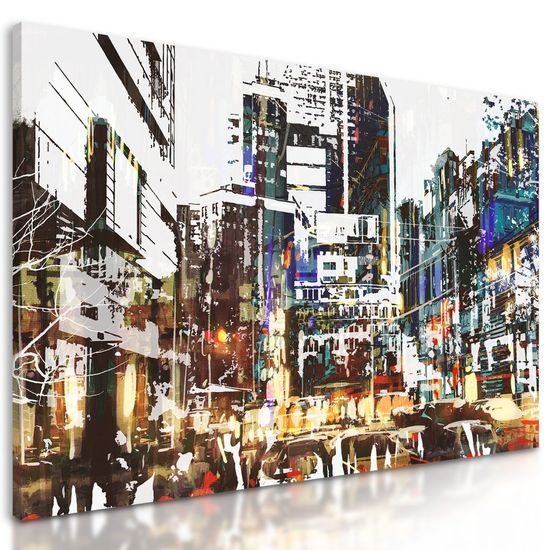 Obraz rušná ulice metropole