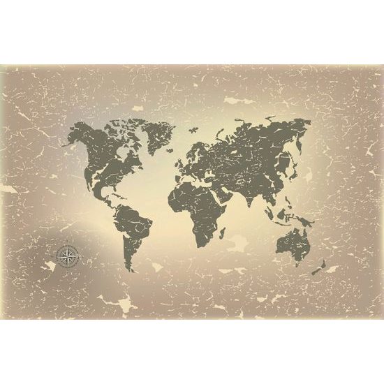 Samolepící tapeta vintage mapa