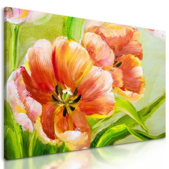 Obraz malované tulipány