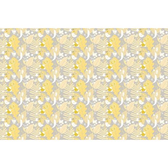 Tapeta folklórní motiv ve žlutém provedení
