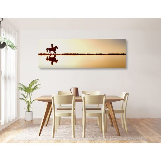 Obraz jízda za západem slunce