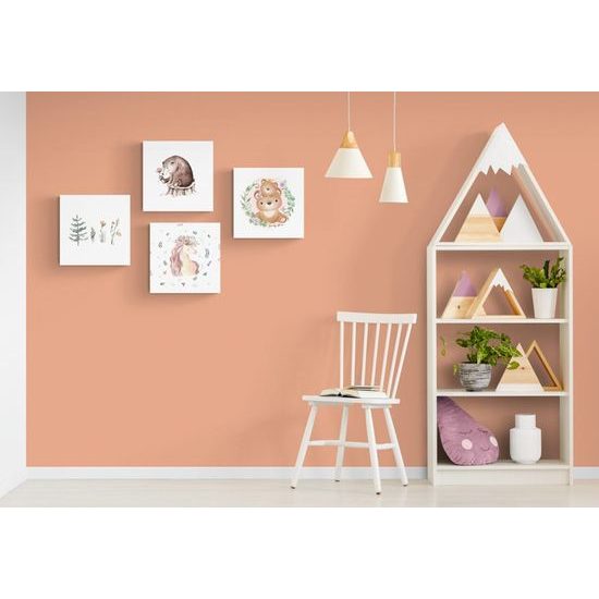 Set obrazů zvířátka v něžném provedení