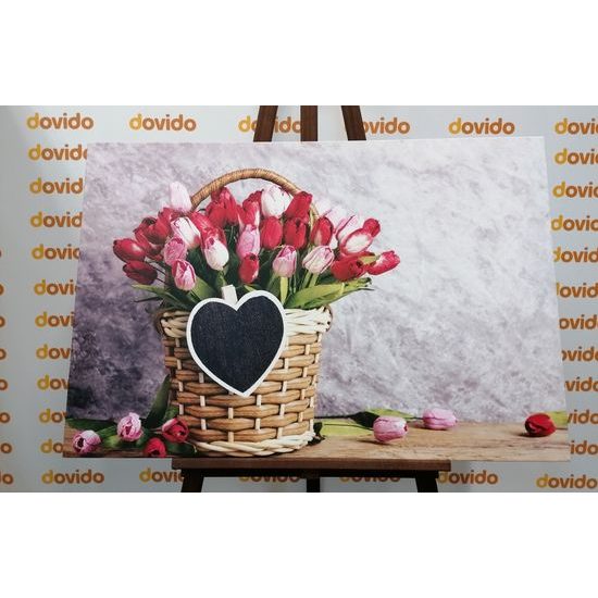 Obraz nádherná kytice tulipánů