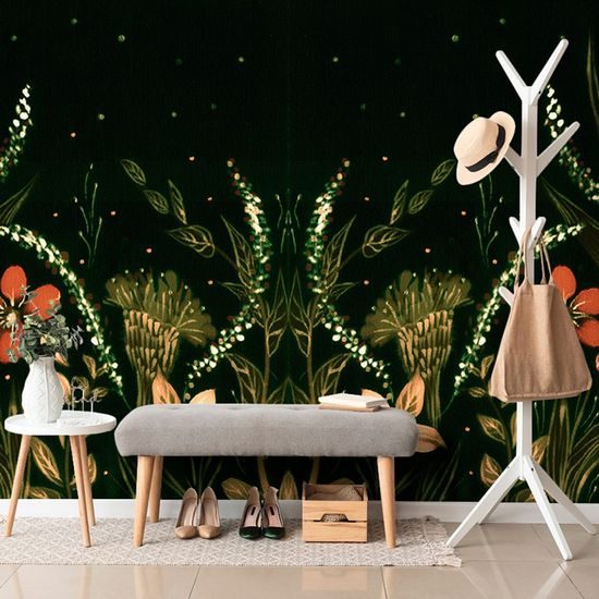 Tapeta originální ornament z květin