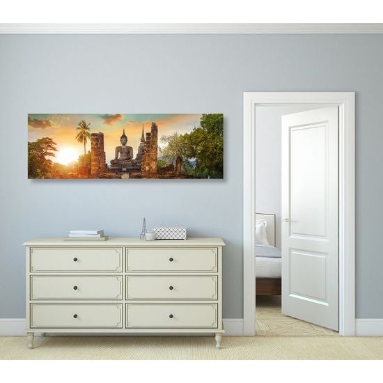 Obraz Buddha v historickém parku Sukhothai