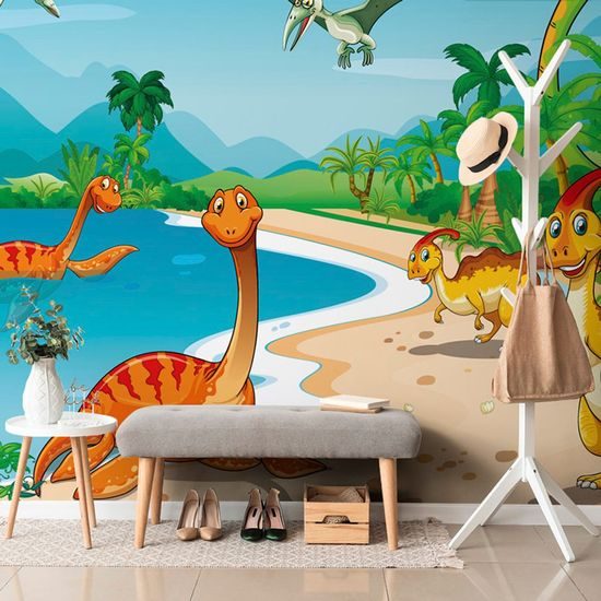 Tapeta šťastné dinosauři