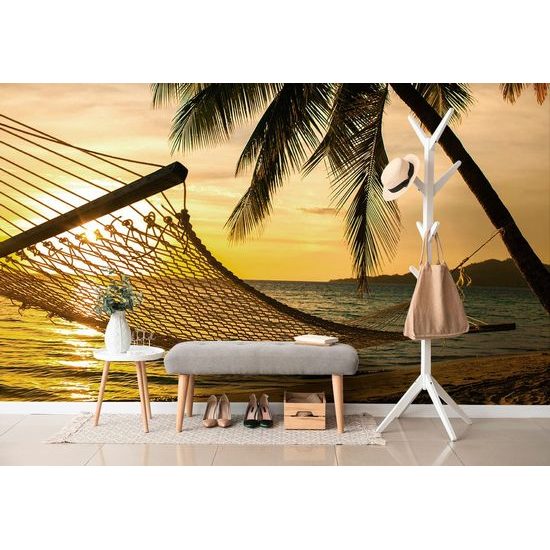 Originální fototapeta houpací síť u moře