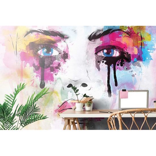 Jedinečná samolepící tapeta zranitelnost ženy