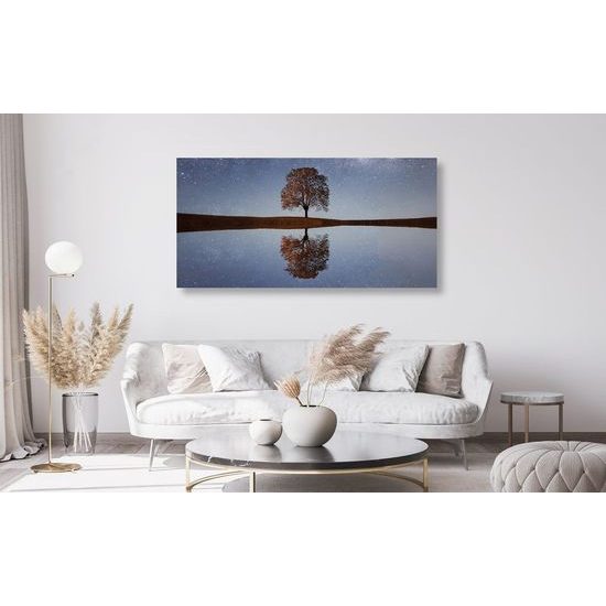 Obraz odraz hvězd na hladině jezera