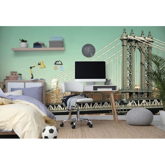 Samolepící fototapeta jedinečný Manhattan Bridge