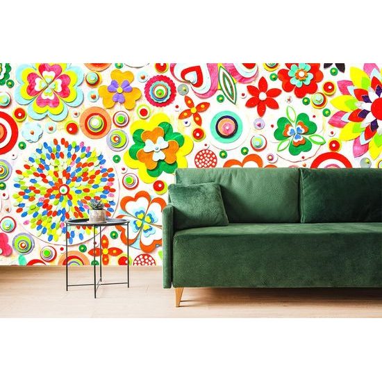 Tapeta hravé květiny