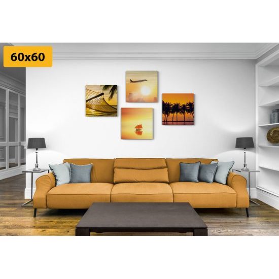 Set obrazů momenty z letní dovolené