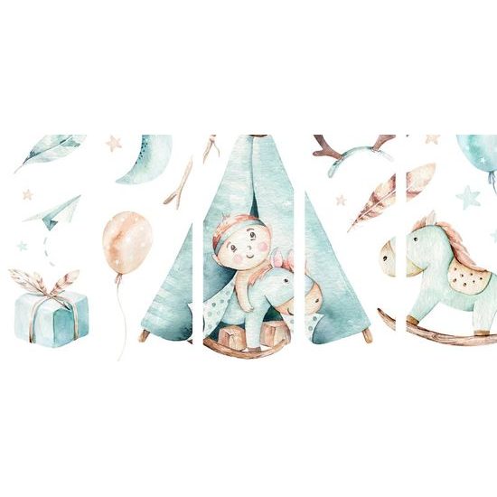 5-dílný obraz chlapecký sen