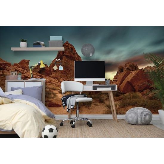 Fototapeta skály před bouří