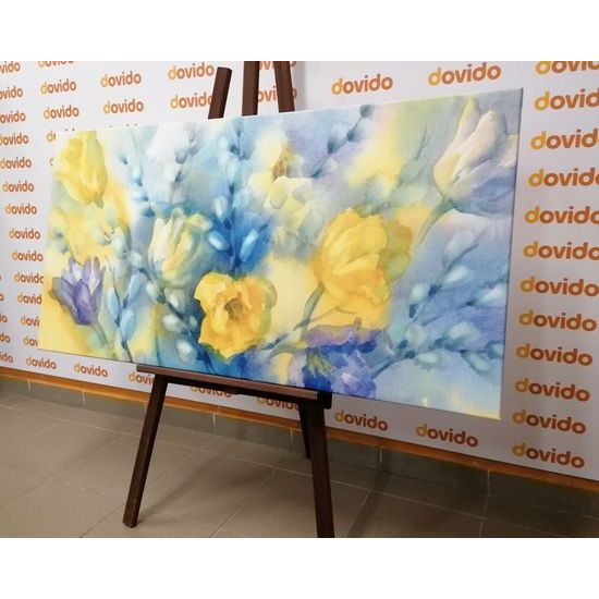 Obraz krásné tulipány v akvarelovém provedení