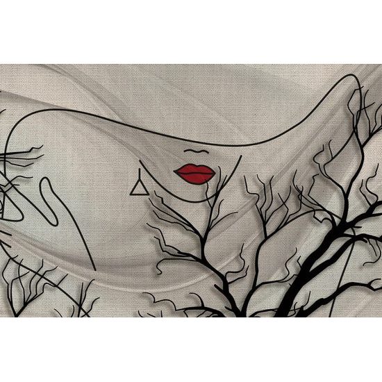 Samolepící tapeta jemnost ženy