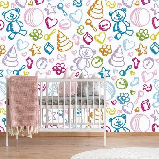 Samolepící tapeta hračky v krásném barevném provedení