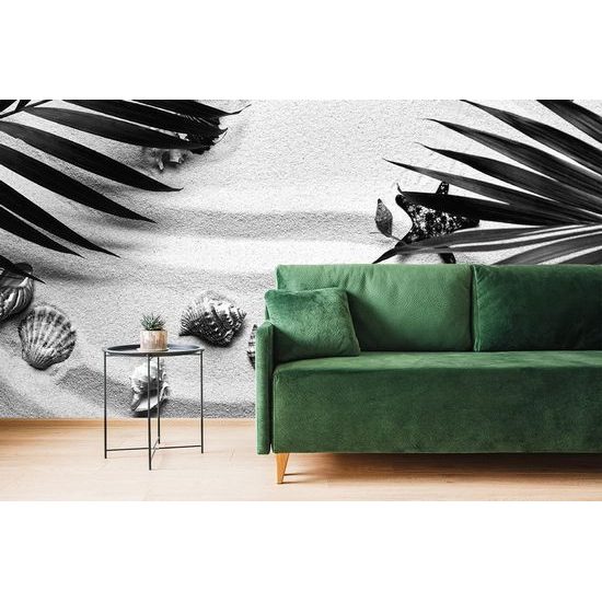 Fototapeta černobílé zákoutí pláže