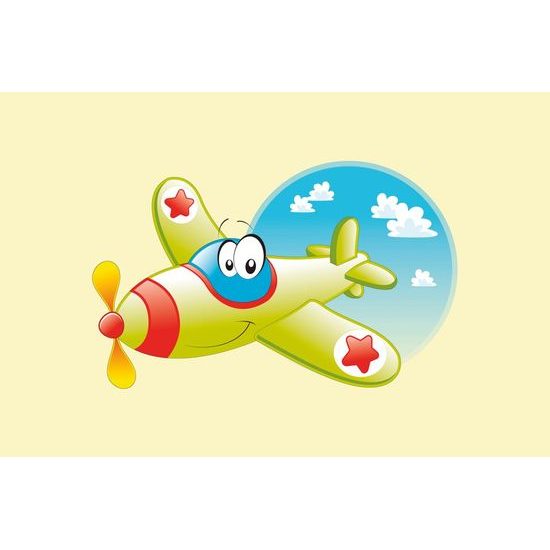 Tapeta veselé letadélko v oblacích