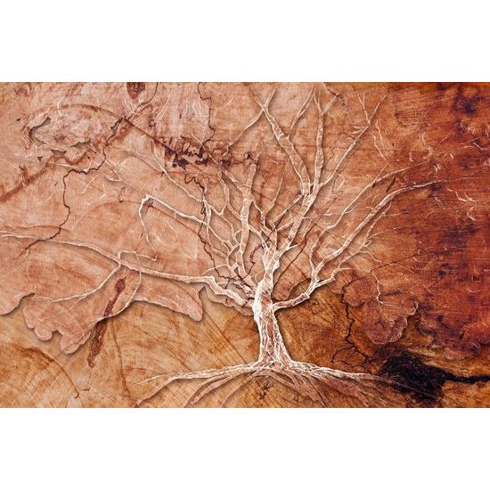 Samolepící tapeta starý opuštěný strom