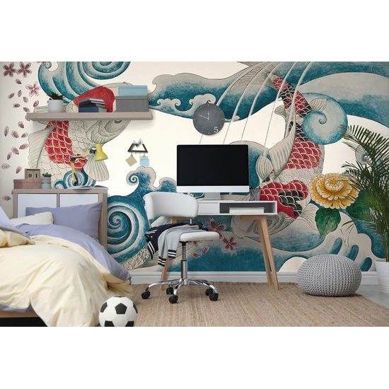 Tapeta zajímavé Koi rybičky