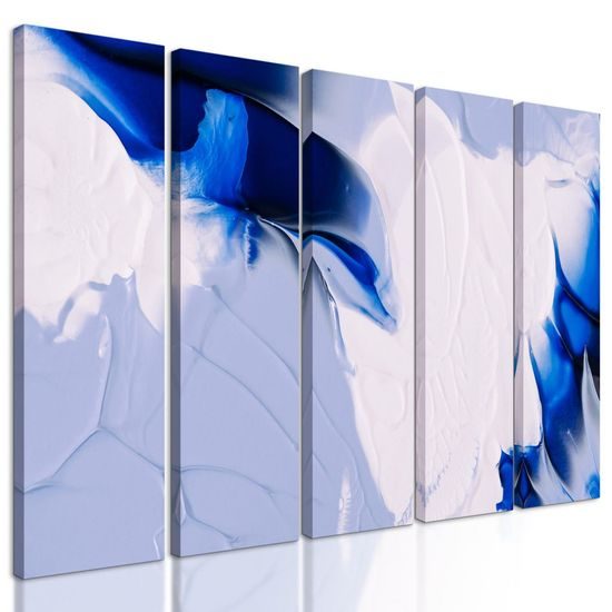 5-dílný obraz umělecká abstrakce nádherná Antarktida