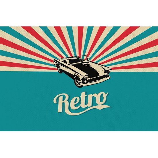 Samolepící tapeta retro styl v barevném provedení