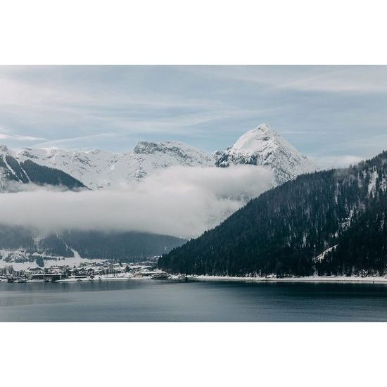 Samolepící fototapeta zasněžené pohoří