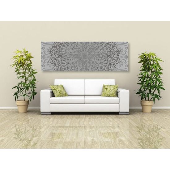 Obraz šedá umělecká abstrakce