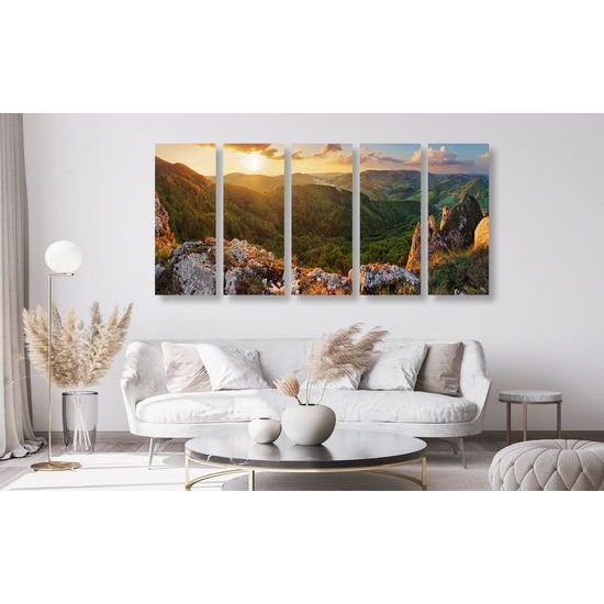 5-dílný obraz krásné slovenské hory