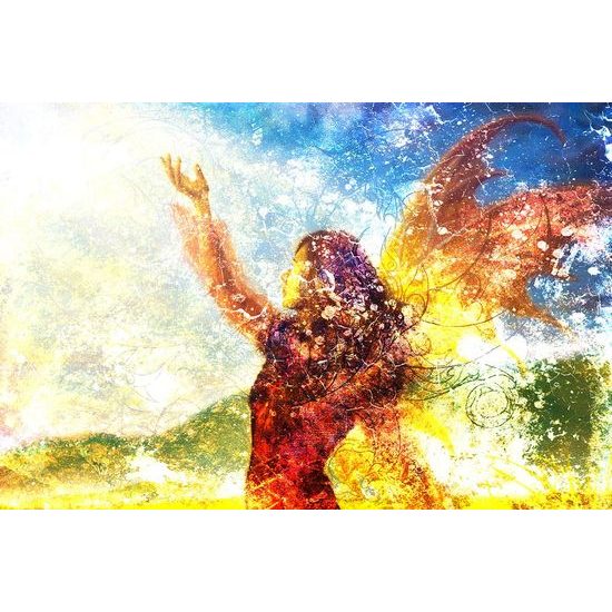 Samolepící tapeta neobyčejná malba ženy