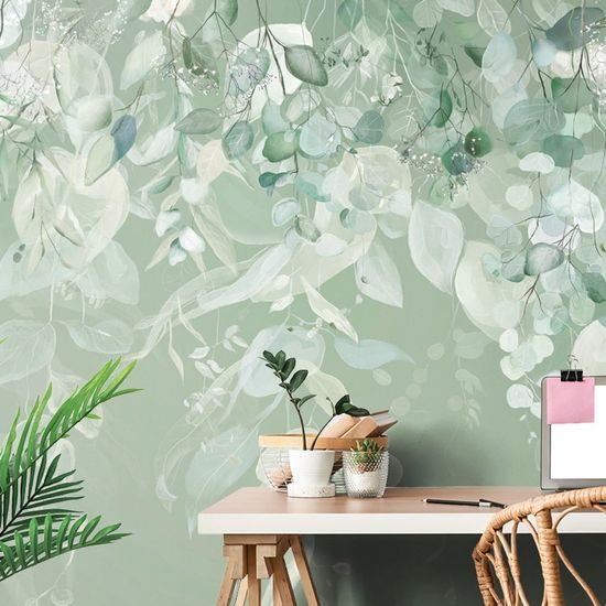 Tapeta krásné pastelové listy