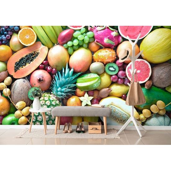 Samolepící fototapeta směs exotického ovoce