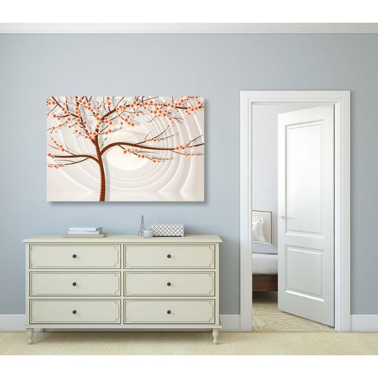 Obraz sakura na jemným pozadím