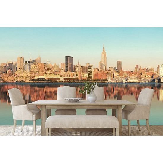 Fototapeta zrcadlení New Yorku ve vodě