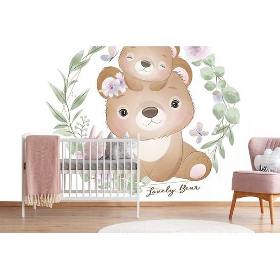 Samolepící tapeta roztomilá medvědí rodinka