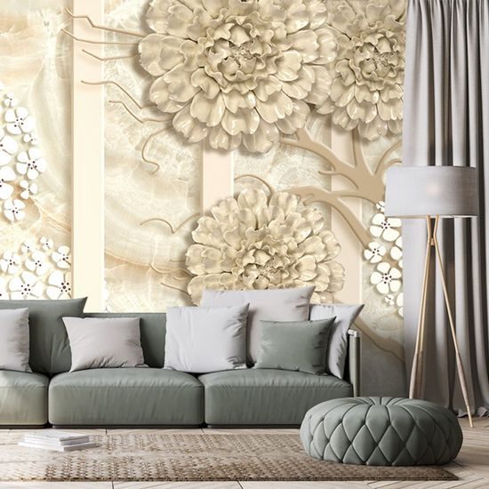 Samolepící tapeta krása neobvyklých květin