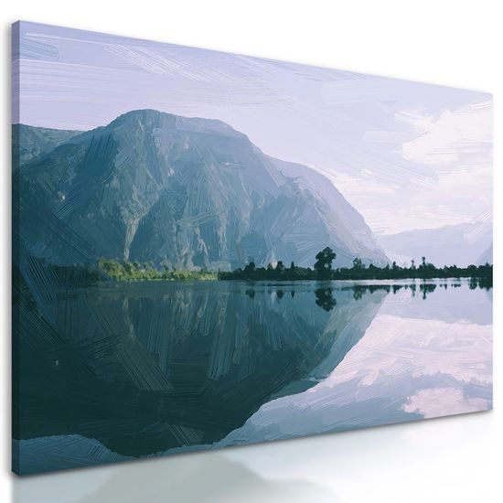 Obraz malované horské pleso