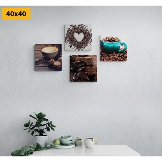 Set obrazů káva v různých podobách