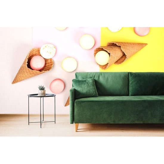 Samolepící fototapeta barevné zátiší s makronky