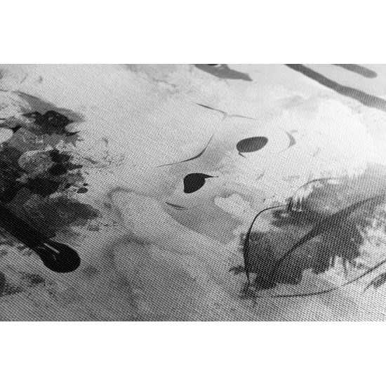 Obraz zranitelnost ženy v černobílém provedení