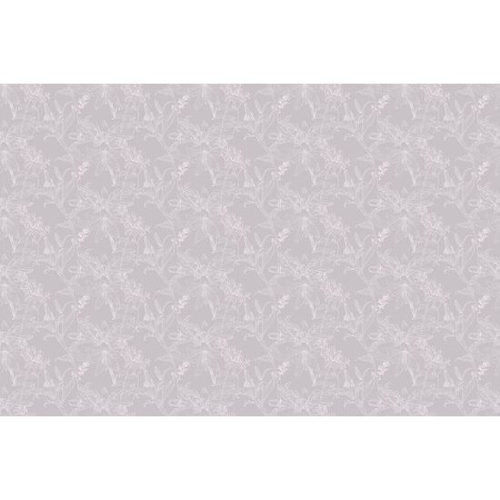 Samolepící tapeta nádherná umělecká lilie v šedém provedení