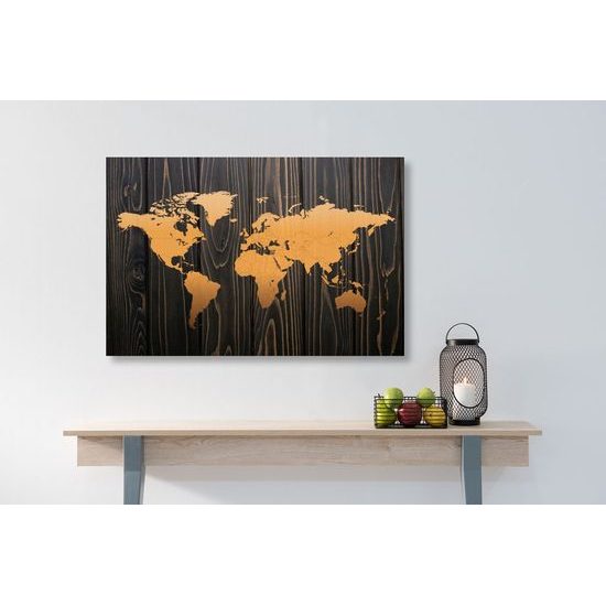 Obraz luxusní mapa světa